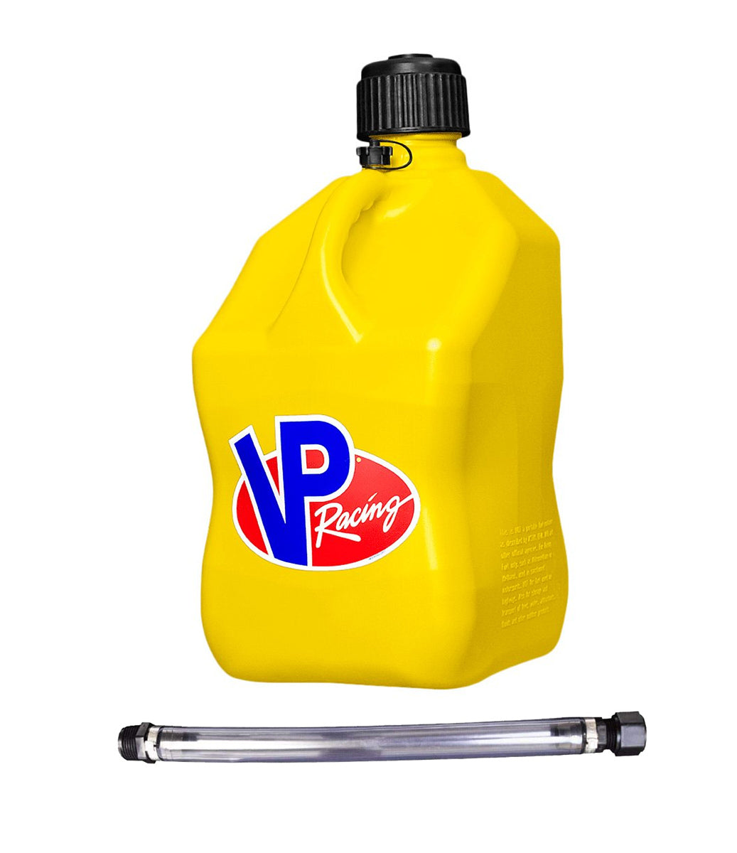 VP Racing Motorsports Jug 5.5 Gal Yellow Square w/Hose VPF3556-CA