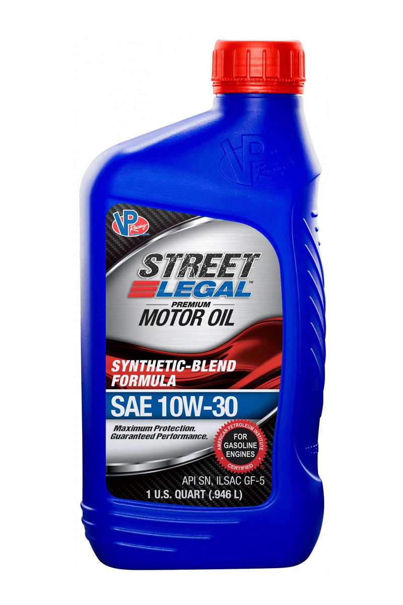 VP Racing Motor Oil VP 10W30 Syn Blend Street 32oz (CS12) VPFVP3710343C