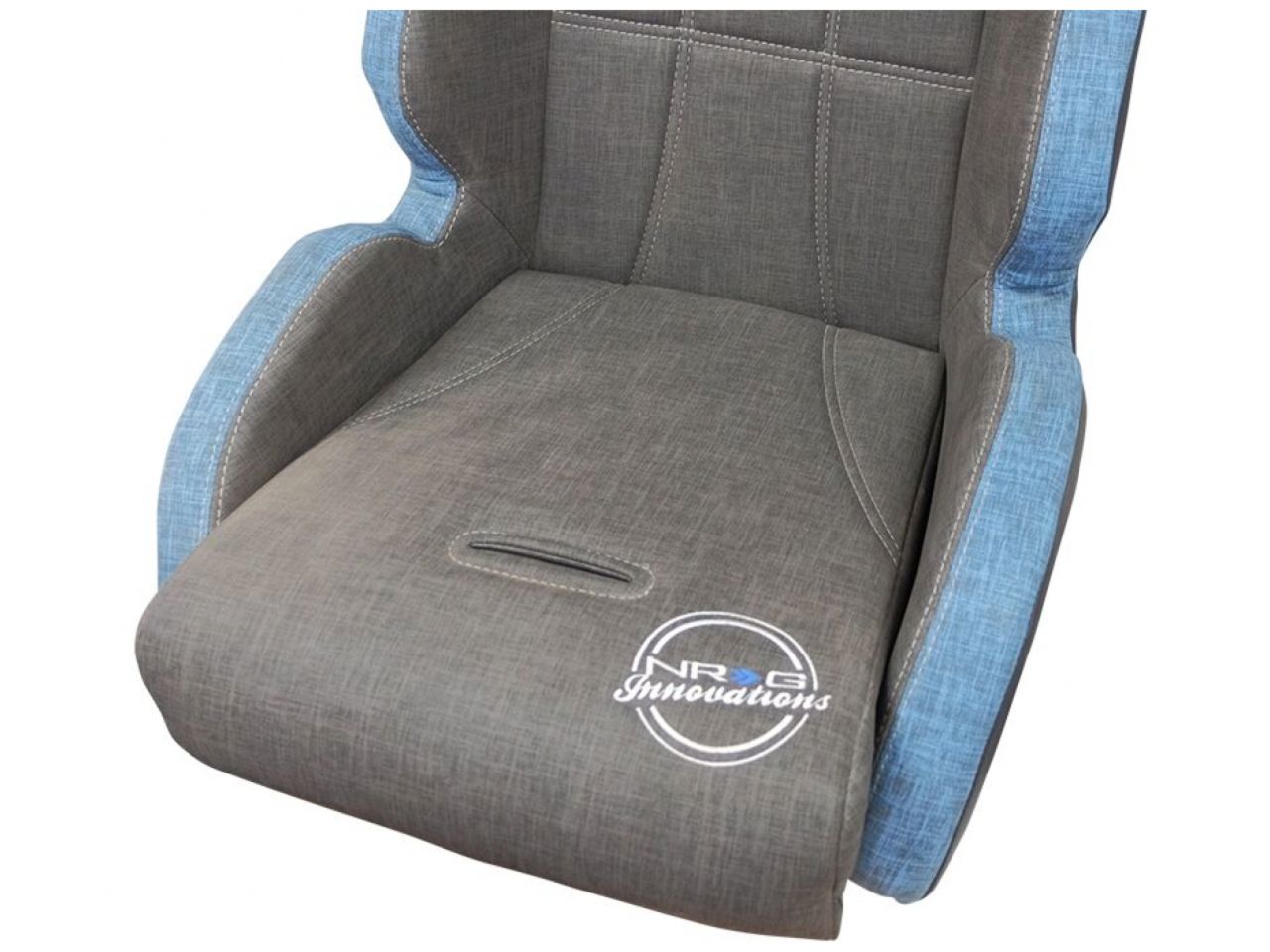 NRG Defender water resistant steel frame suspension seats Grey with Blue