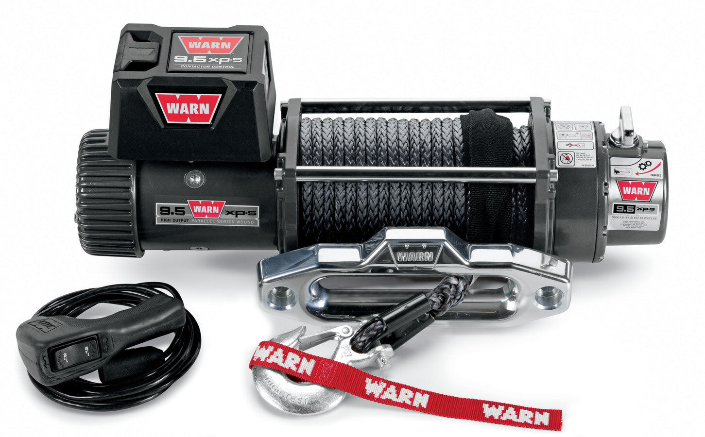 Warn 9.5XP-S Winch 9500# With Synthetic Rope WAR87310