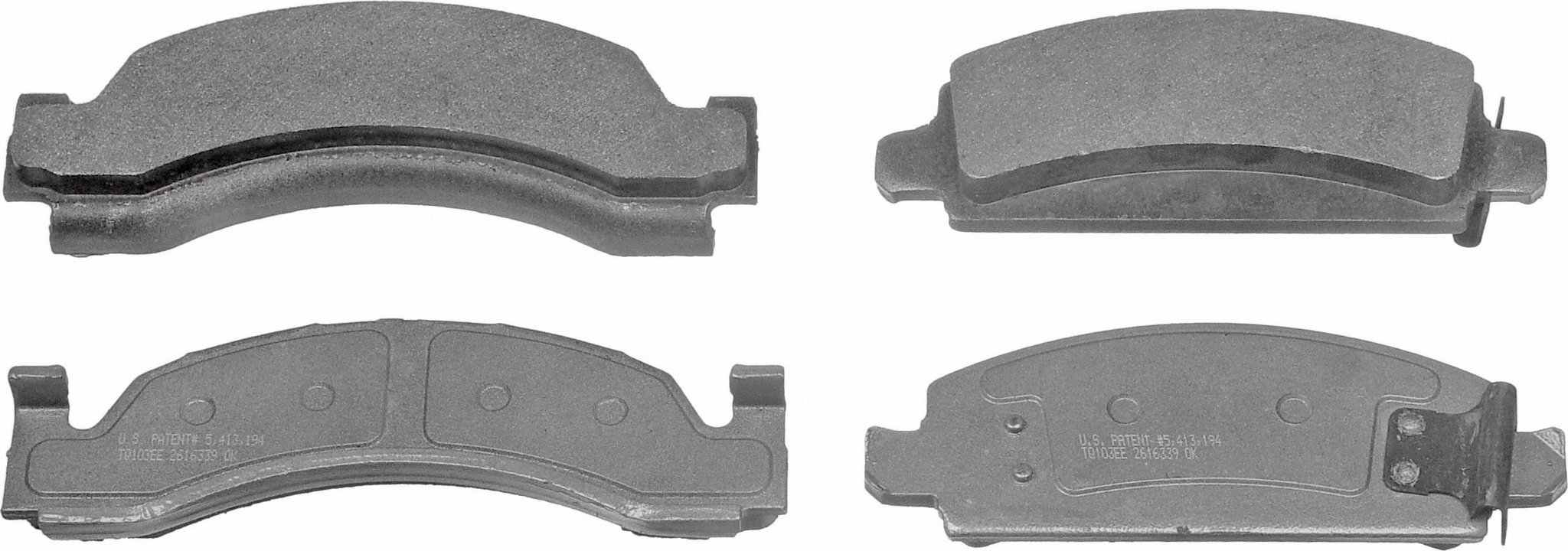 Wagner Brake Disc Brake Pad Set  top view frsport MX149