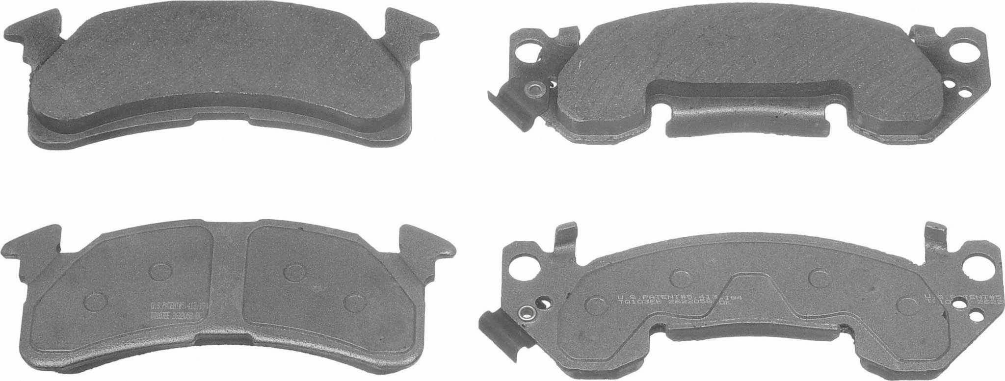 Wagner Brake Disc Brake Pad Set  top view frsport MX153