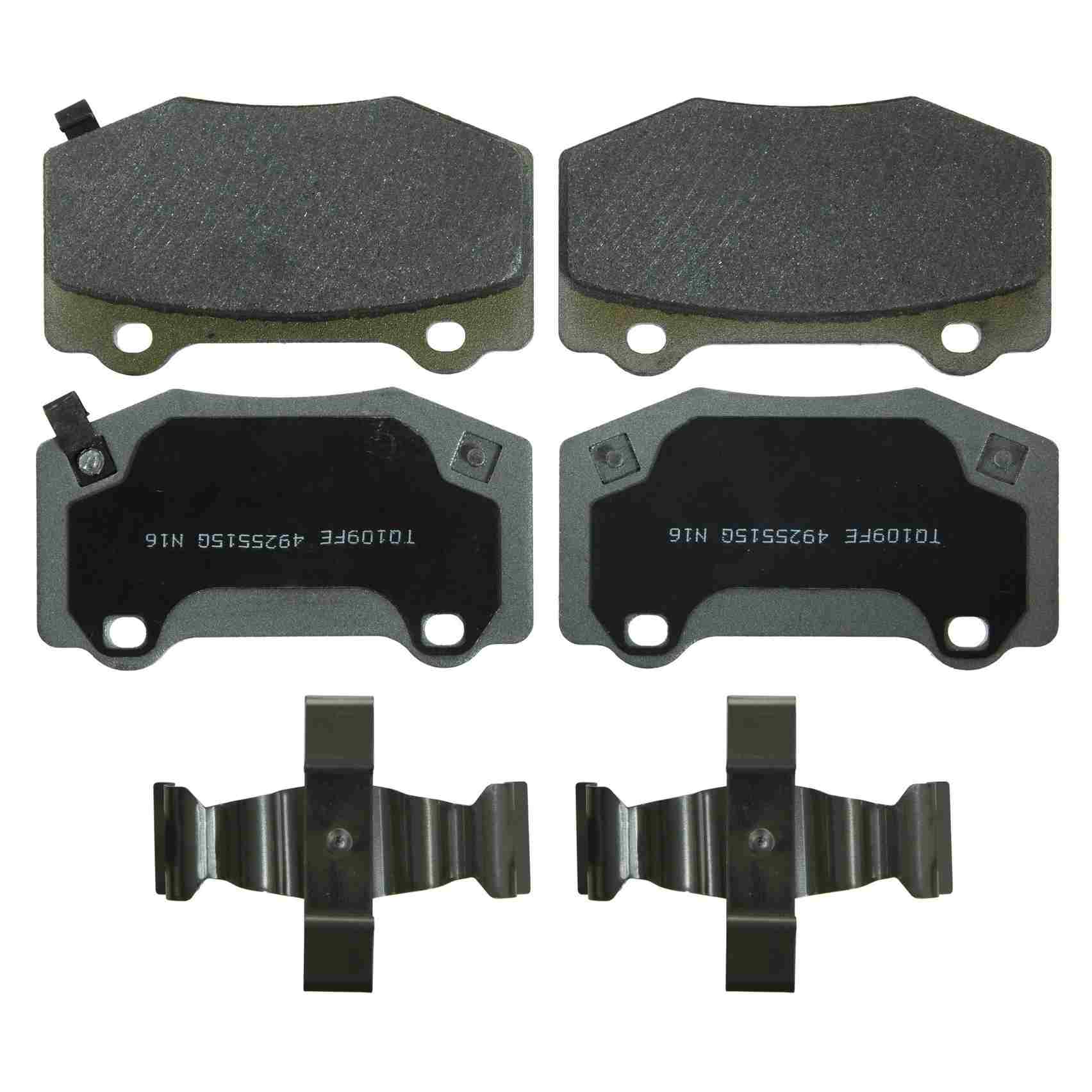 Wagner Brake Disc Brake Pad Set  top view frsport MX1718