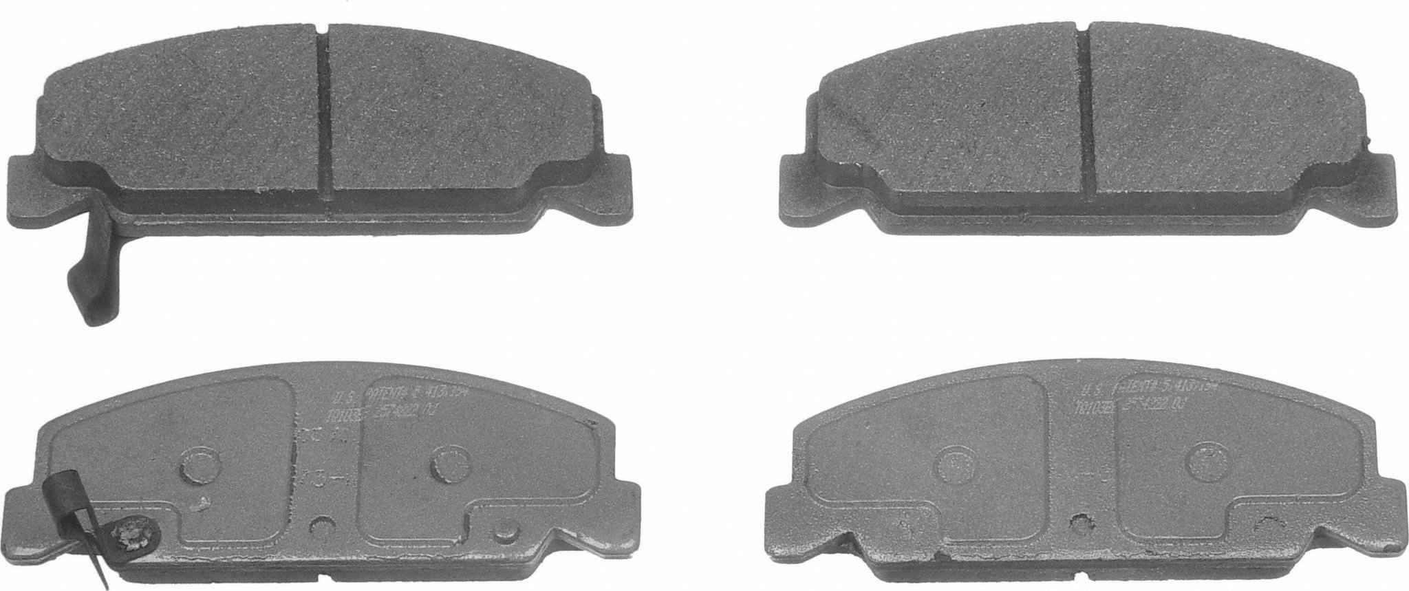 Wagner Brake Disc Brake Pad Set  top view frsport MX273