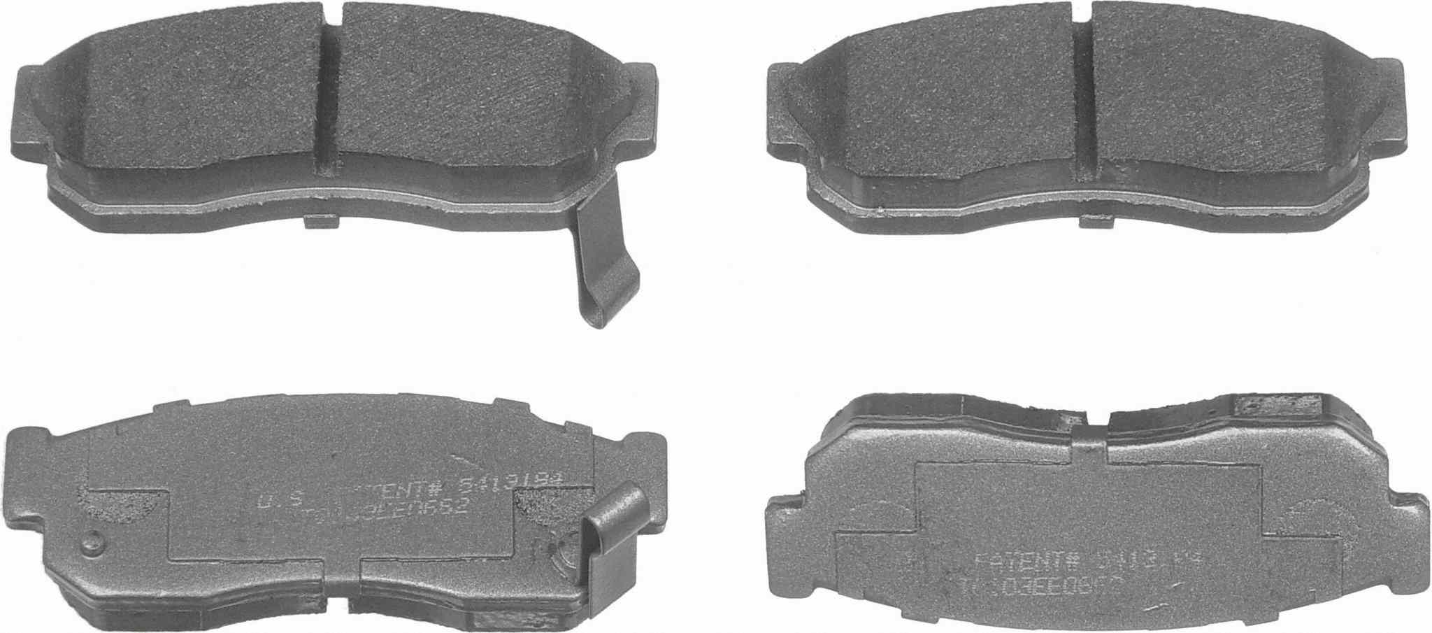 Wagner Brake Disc Brake Pad Set  top view frsport MX275