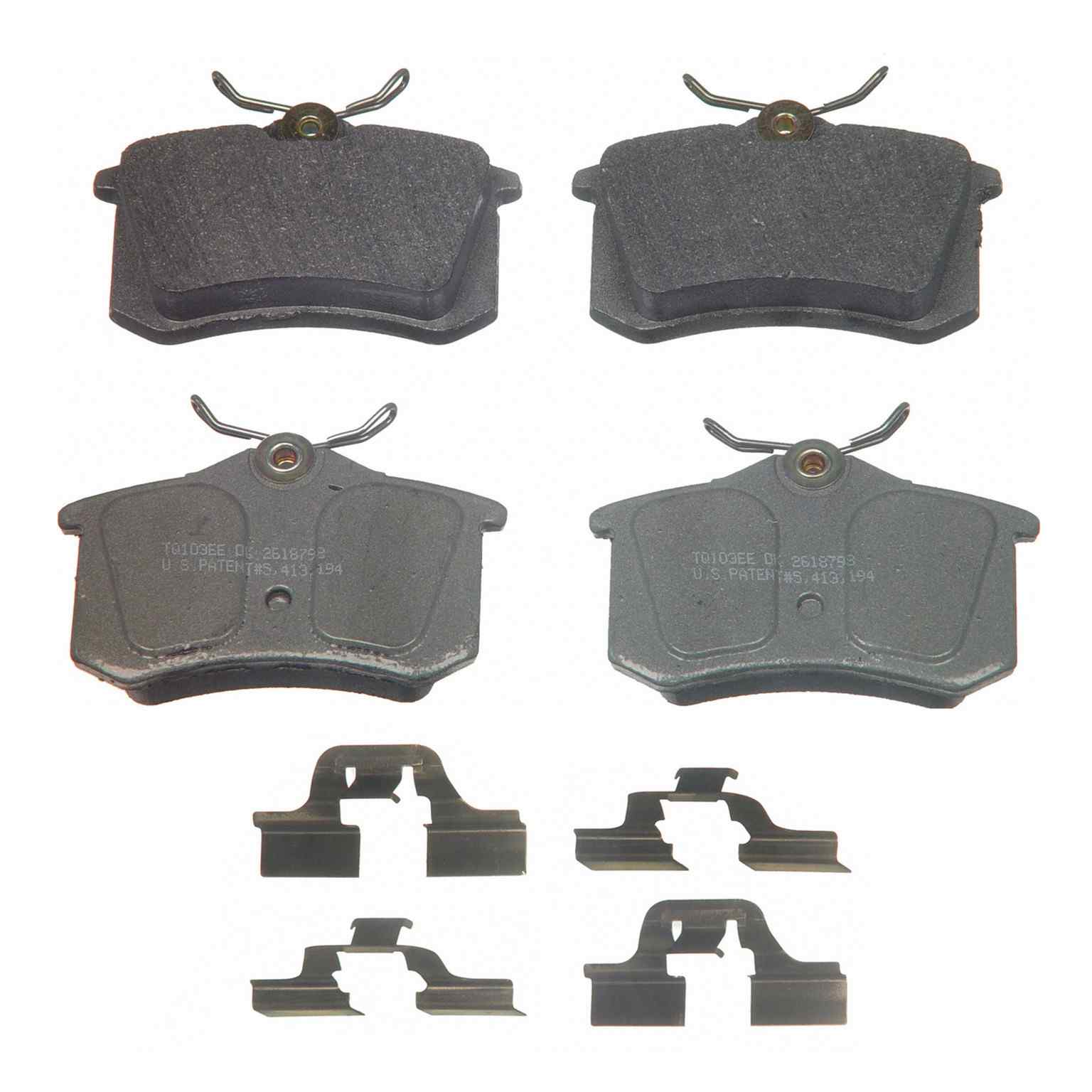 wagner brake disc brake pad set  frsport mx340a