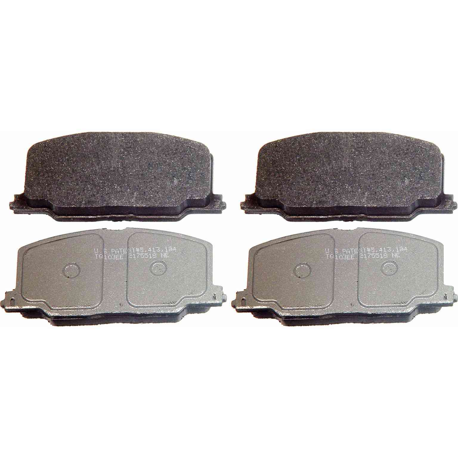 wagner brake disc brake pad set  frsport mx356