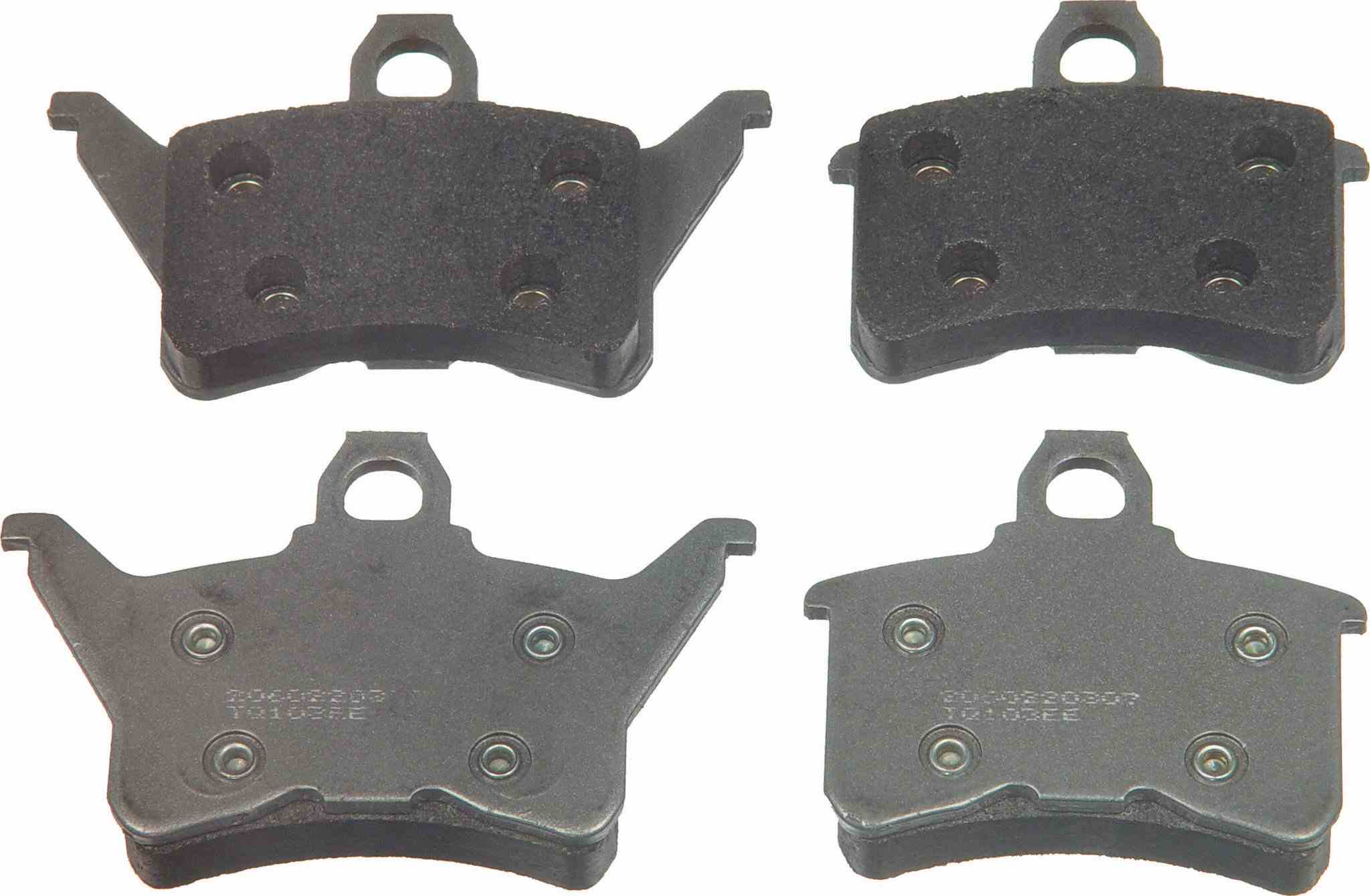 Wagner Brake Disc Brake Pad Set  top view frsport MX386