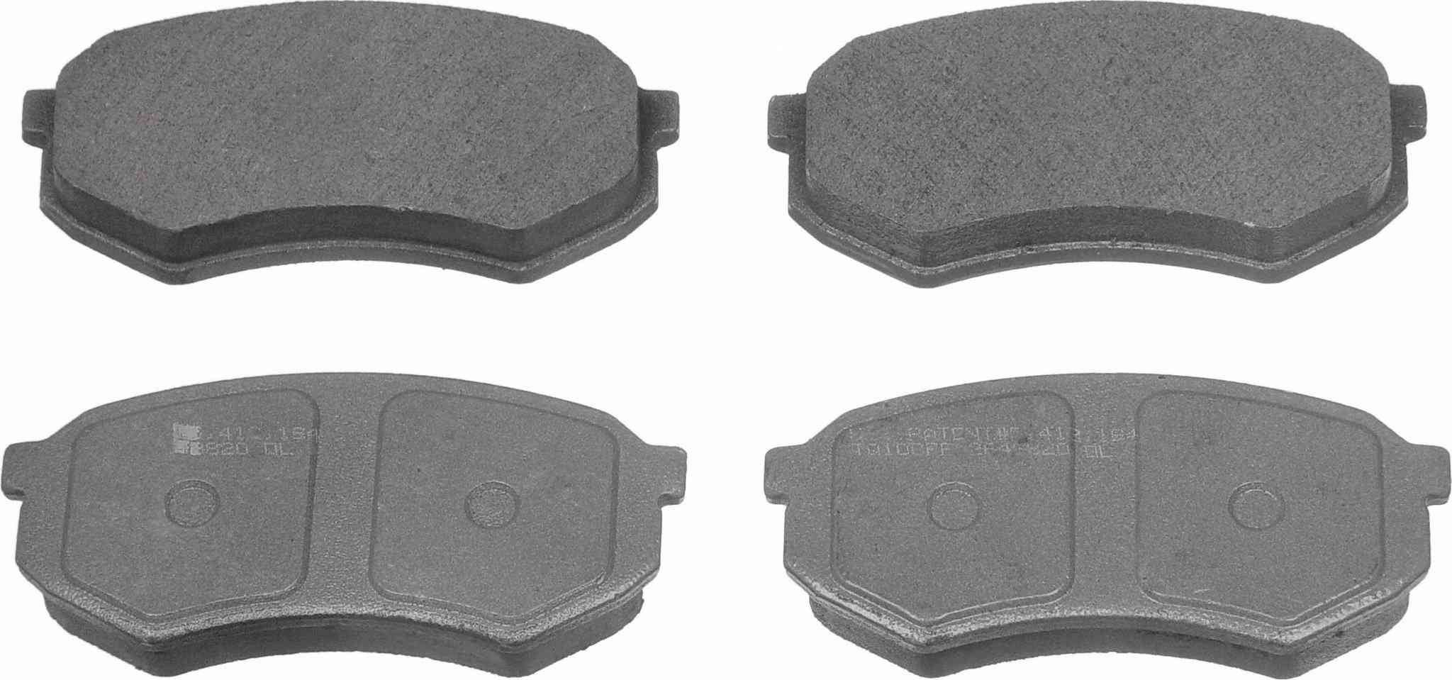 Wagner Brake Disc Brake Pad Set  top view frsport MX433B