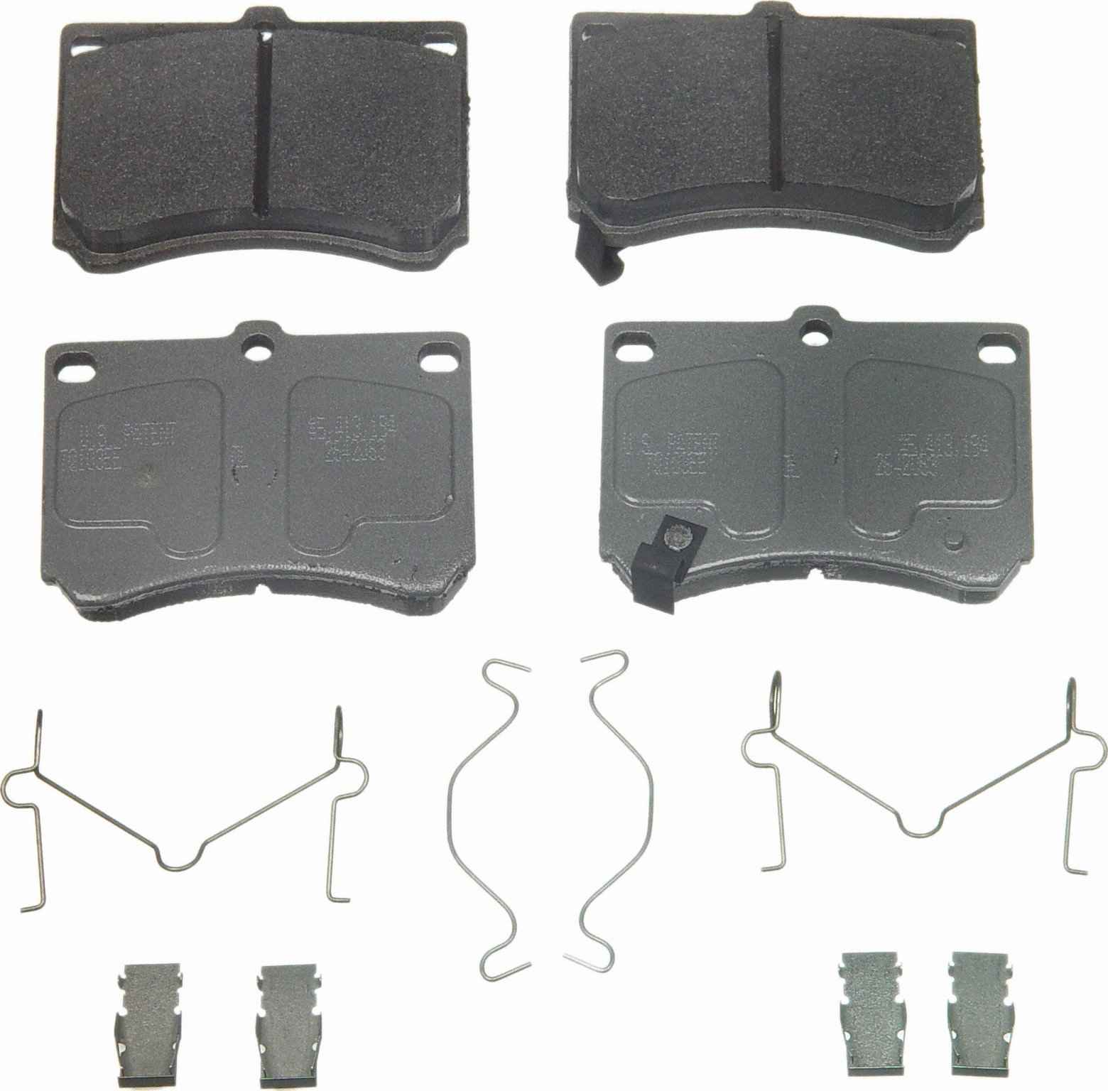 Wagner Brake Disc Brake Pad Set  top view frsport MX473