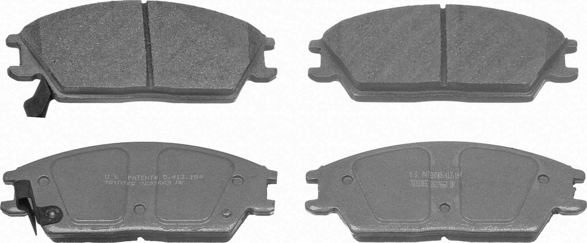 Wagner Brake Disc Brake Pad Set  top view frsport MX497