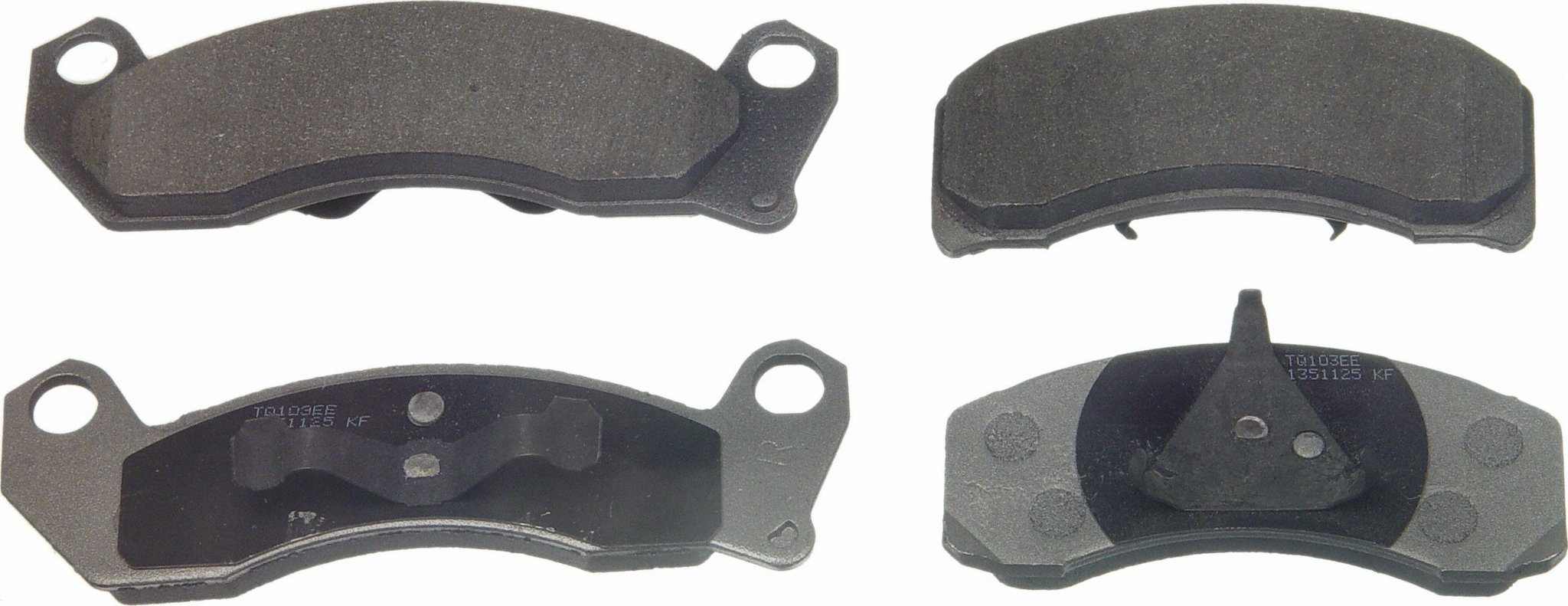 Wagner Brake Disc Brake Pad Set  top view frsport MX499