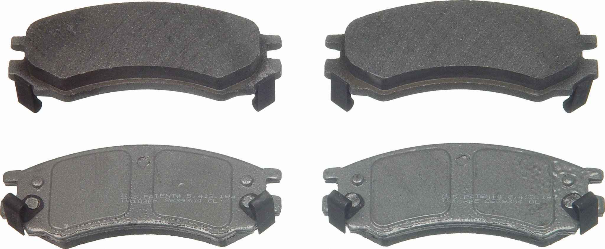 Wagner Brake Disc Brake Pad Set  top view frsport MX507