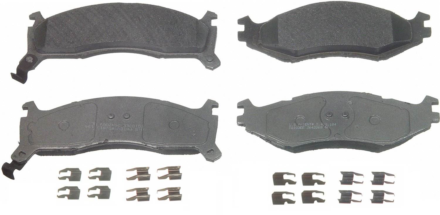 Wagner Brake Disc Brake Pad Set  top view frsport MX521