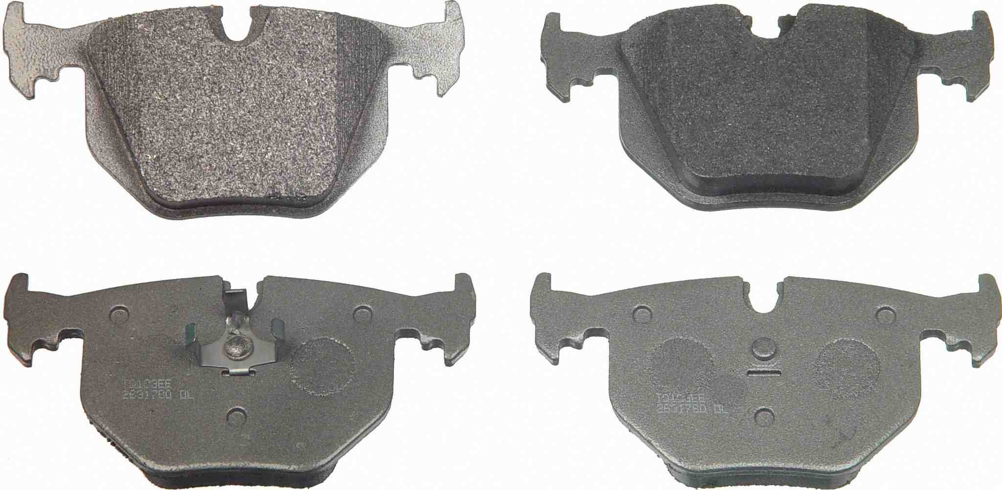 Wagner Brake Disc Brake Pad Set  top view frsport MX548