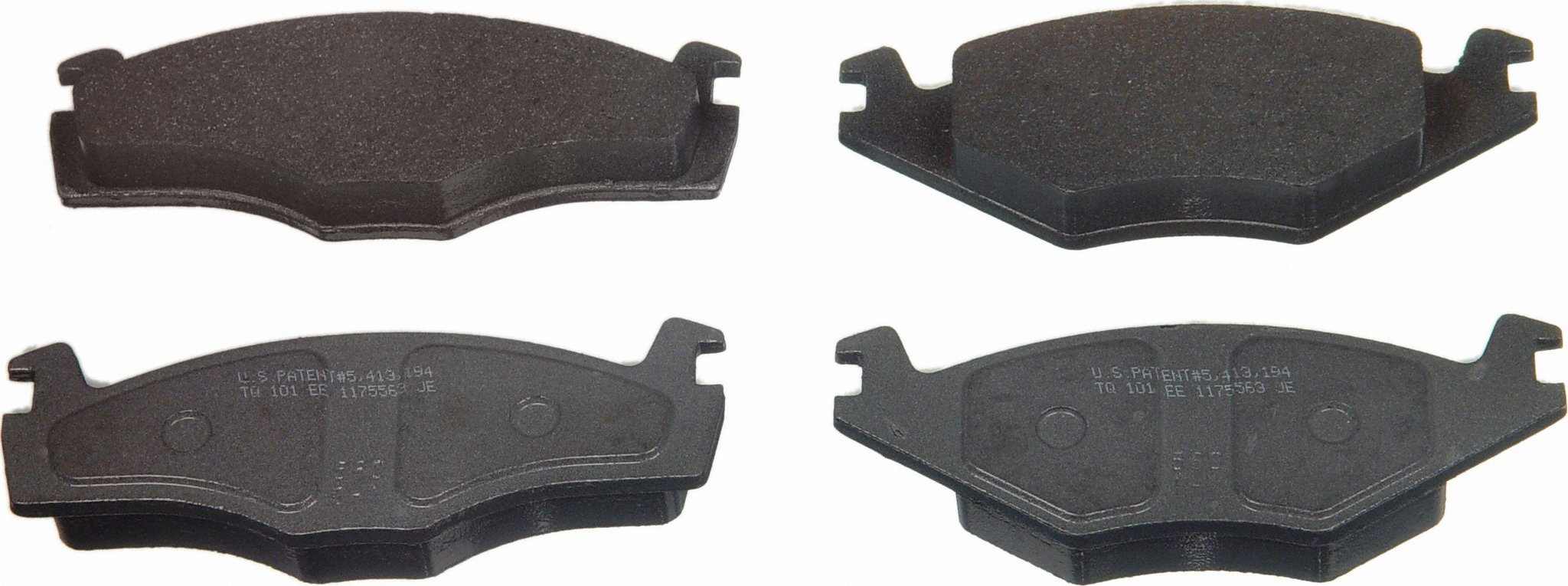 Wagner Brake Disc Brake Pad Set  top view frsport MX569