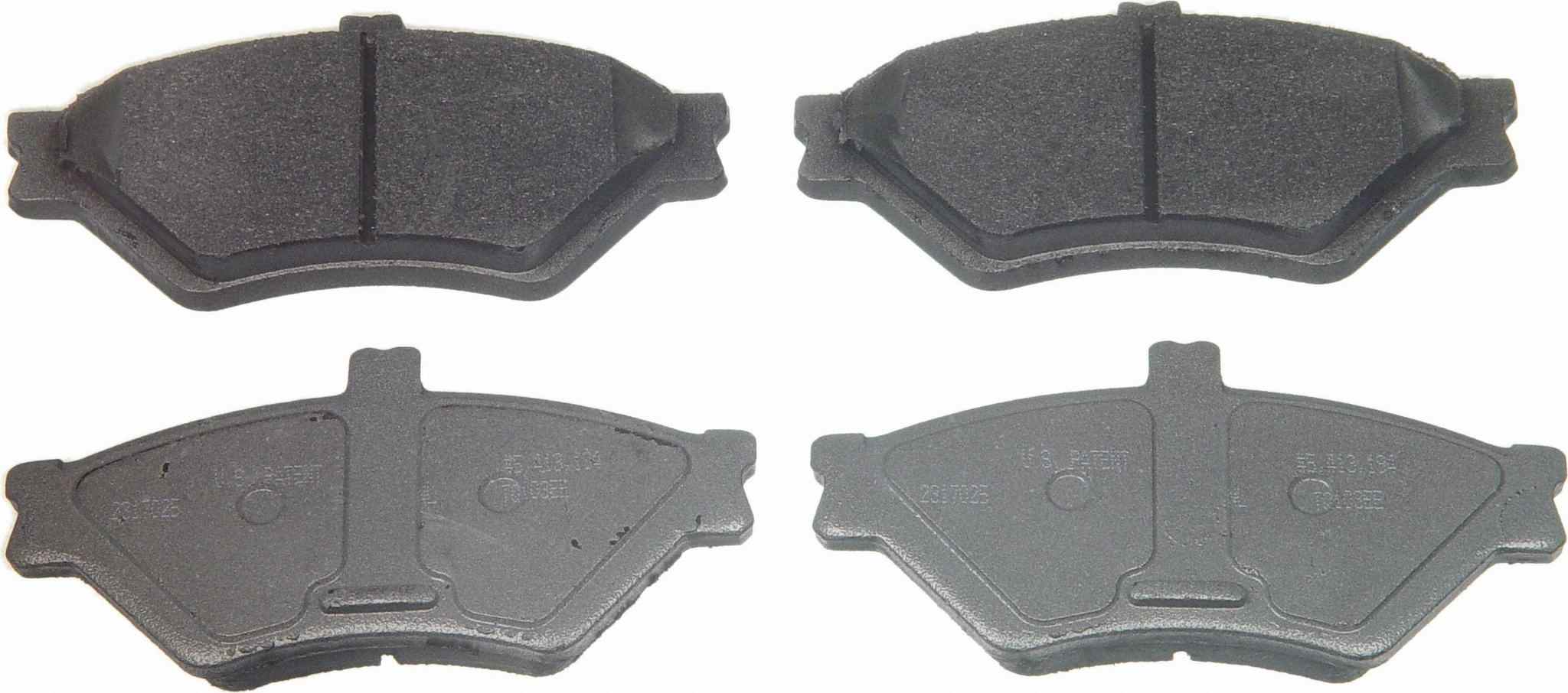 Wagner Brake Disc Brake Pad Set  top view frsport MX659