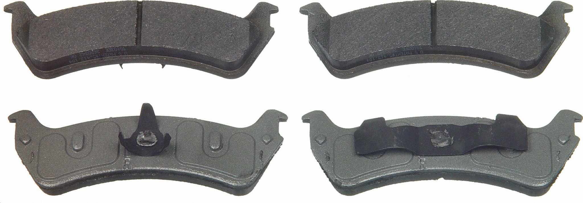 Wagner Brake Disc Brake Pad Set  top view frsport MX667A