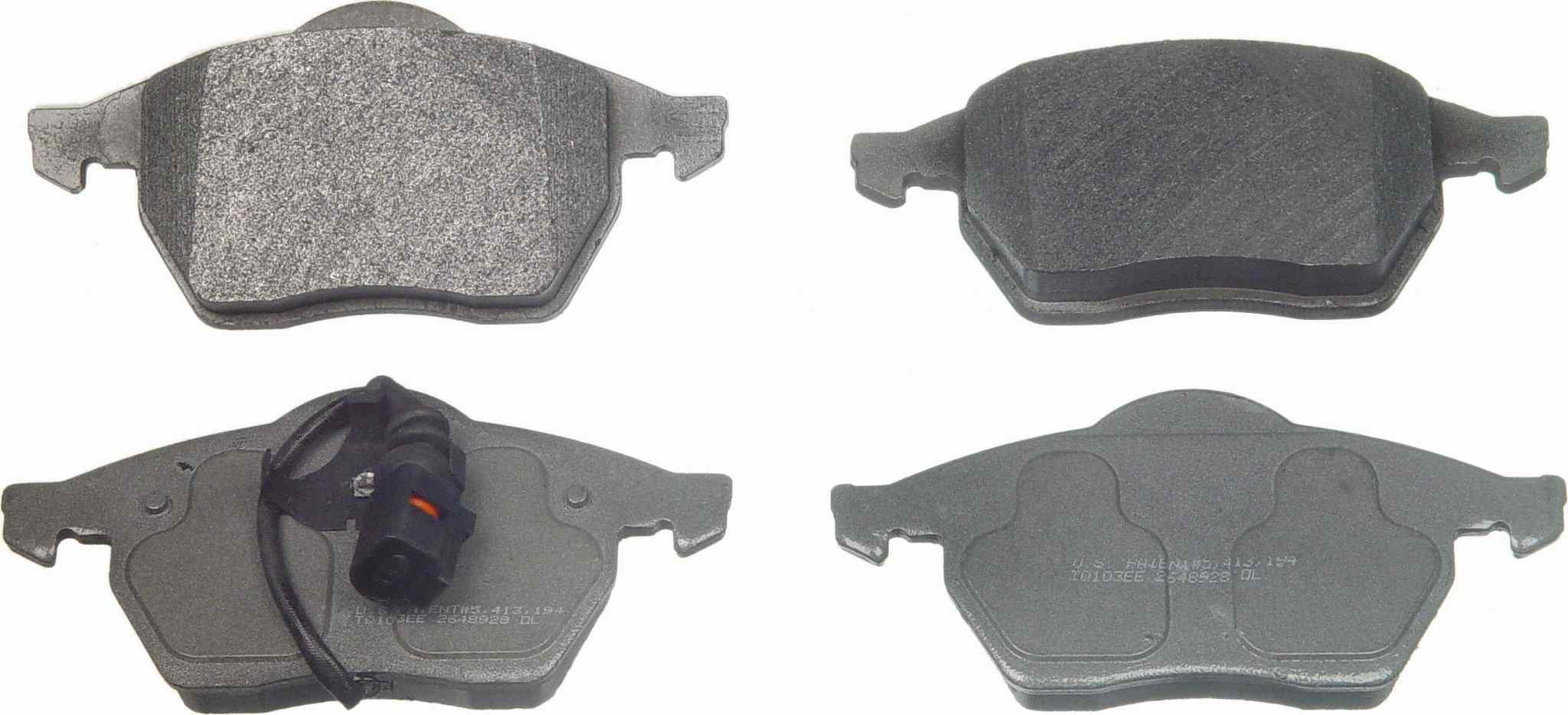 Wagner Brake Disc Brake Pad Set  top view frsport MX687A