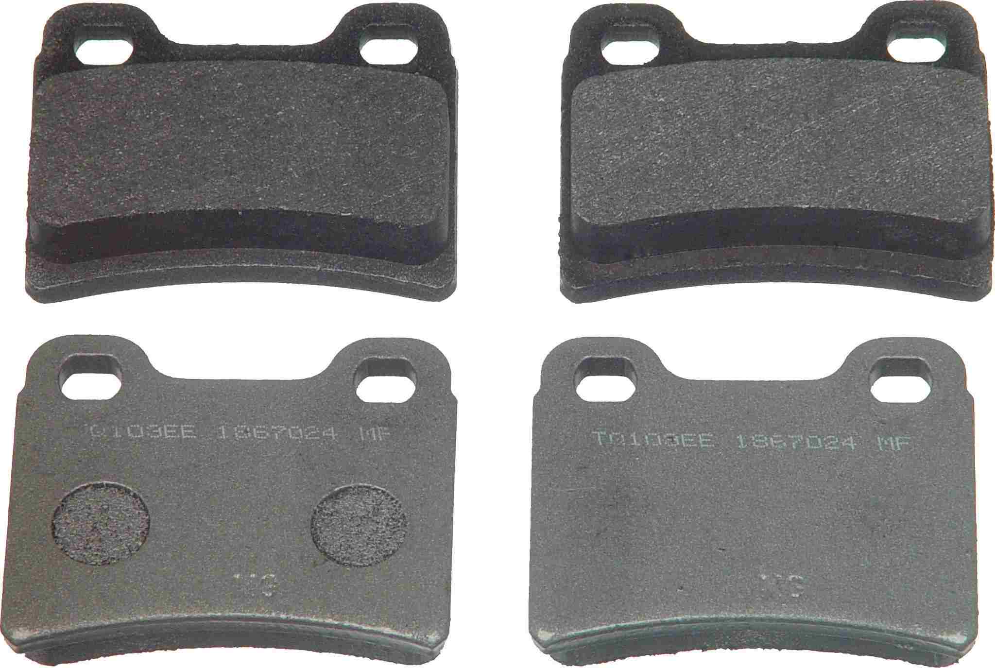 Wagner Brake Disc Brake Pad Set  top view frsport MX693