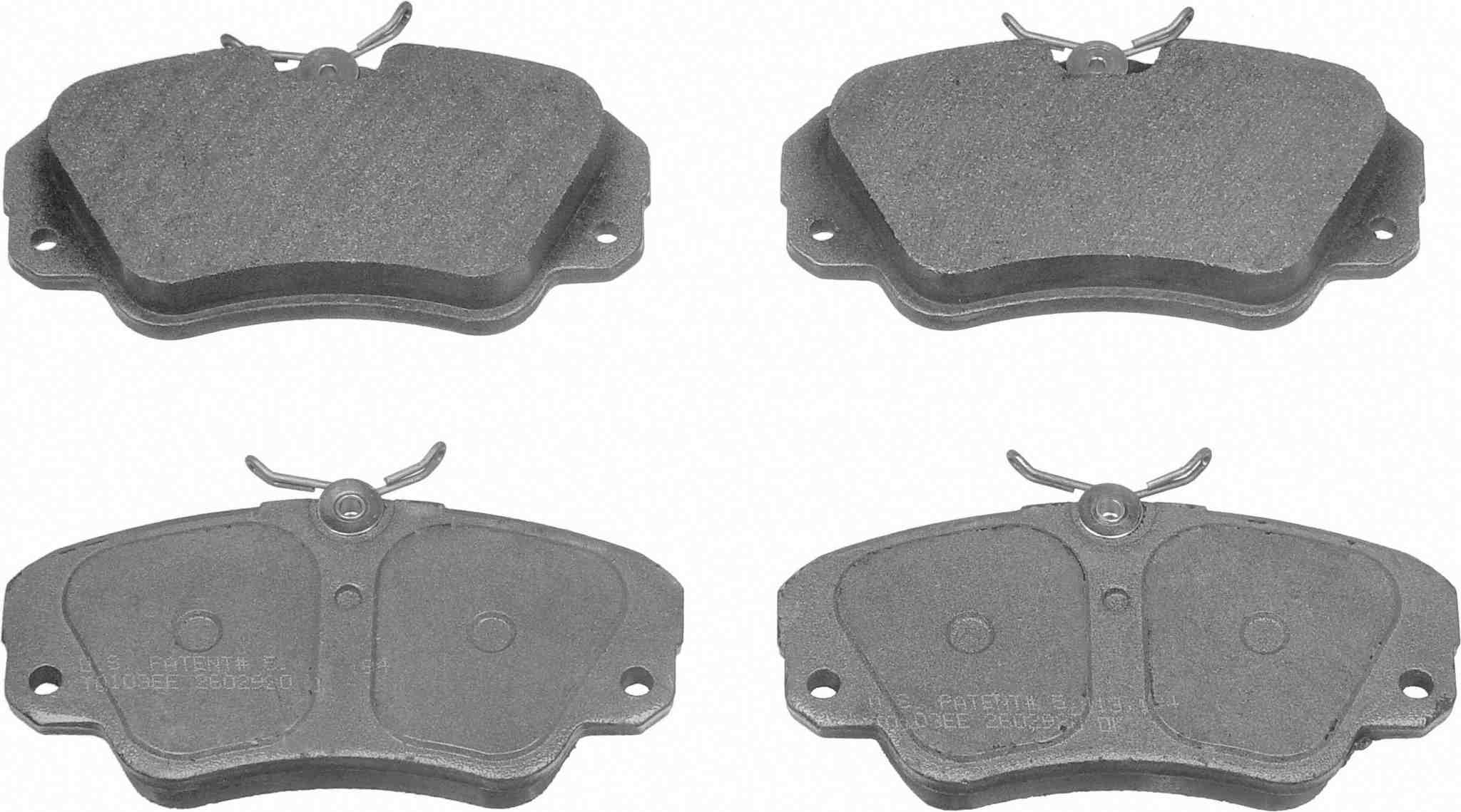 Wagner Brake Disc Brake Pad Set  top view frsport MX720