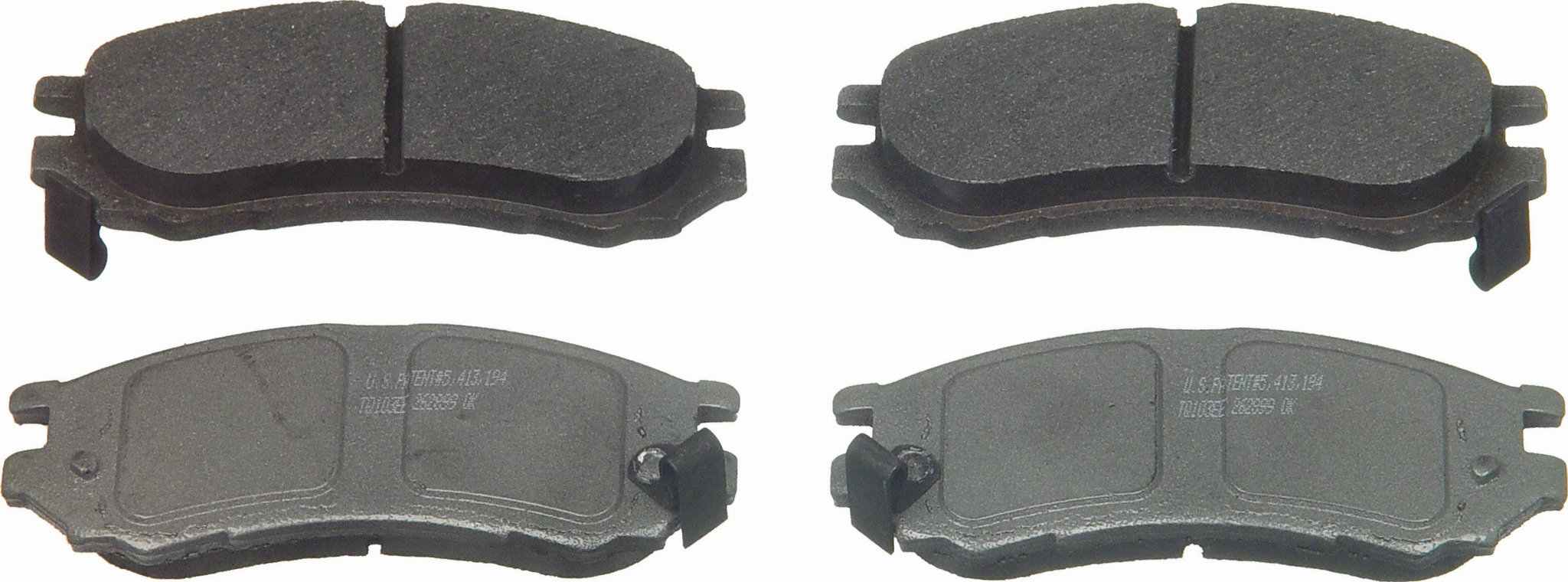 Wagner Brake Disc Brake Pad Set  top view frsport MX728