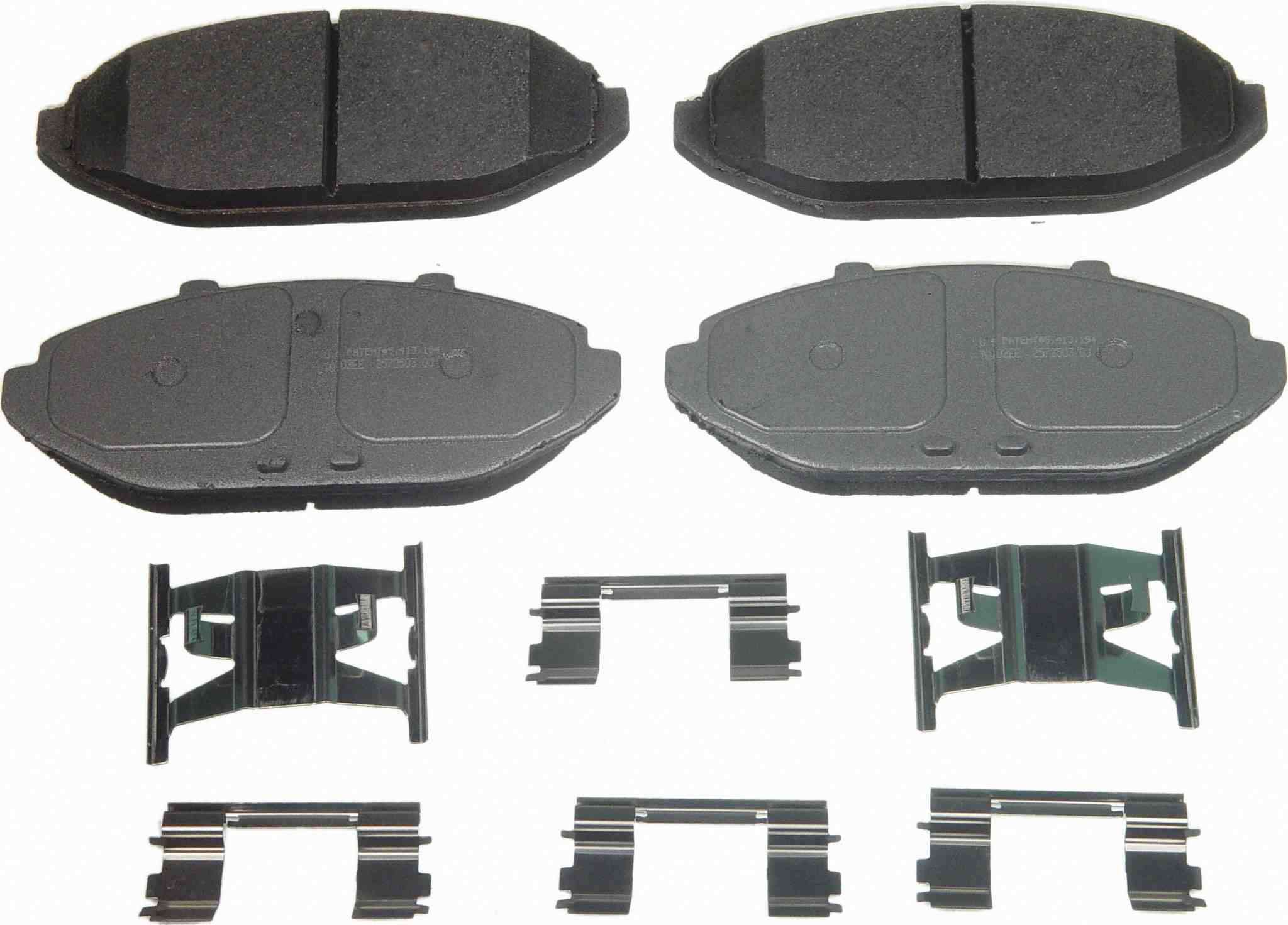 Wagner Brake Disc Brake Pad Set  top view frsport MX748