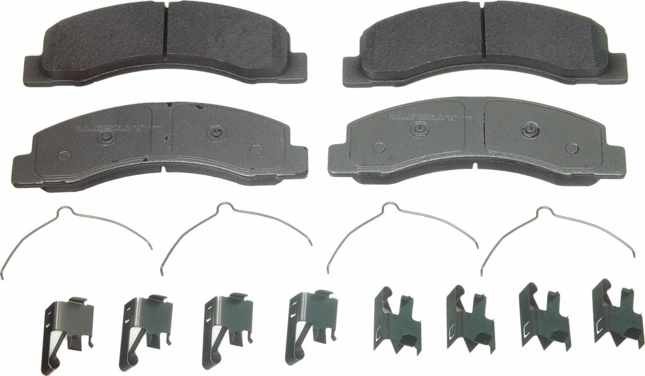 Wagner Brake Disc Brake Pad Set  top view frsport MX756