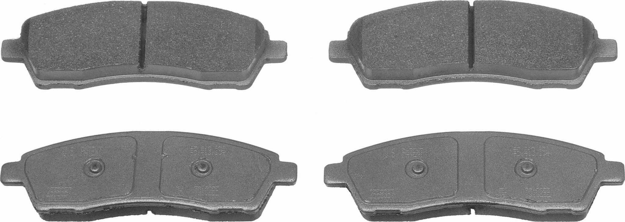 Wagner Brake Disc Brake Pad Set  top view frsport MX757