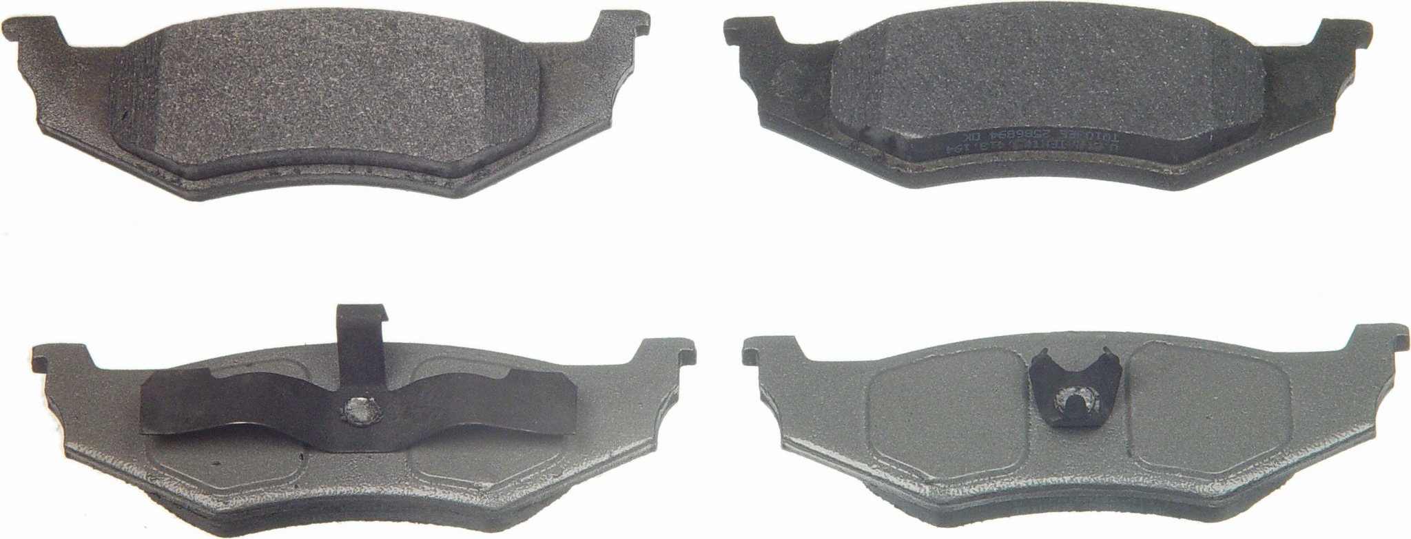 Wagner Brake Disc Brake Pad Set  top view frsport MX759