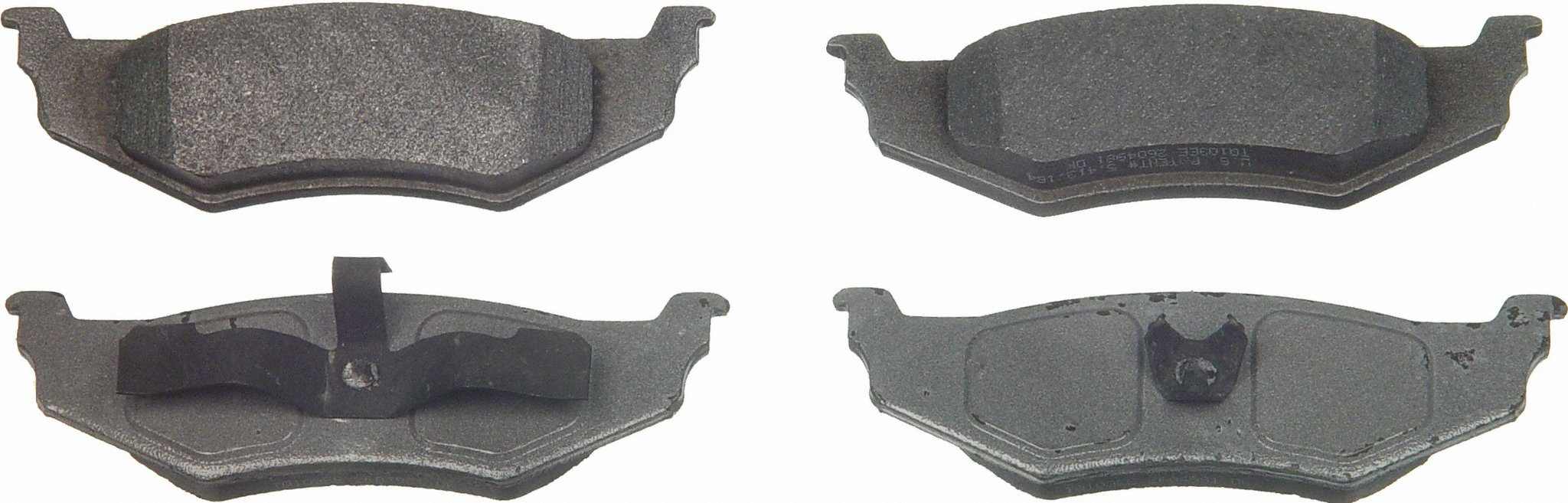 Wagner Brake Disc Brake Pad Set  top view frsport MX782