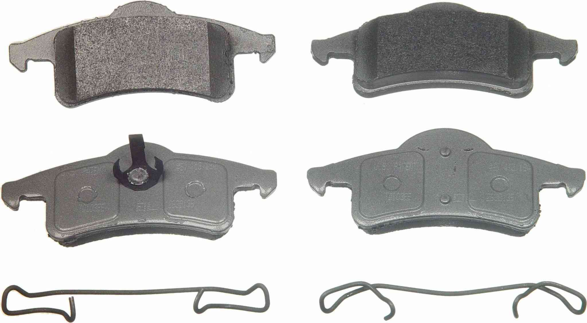 Wagner Brake Disc Brake Pad Set  top view frsport MX791