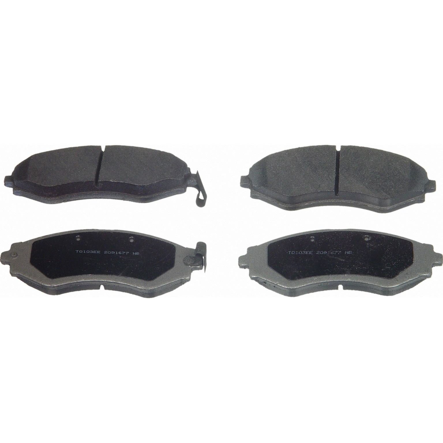 Wagner Brake Disc Brake Pad Set  top view frsport MX797A