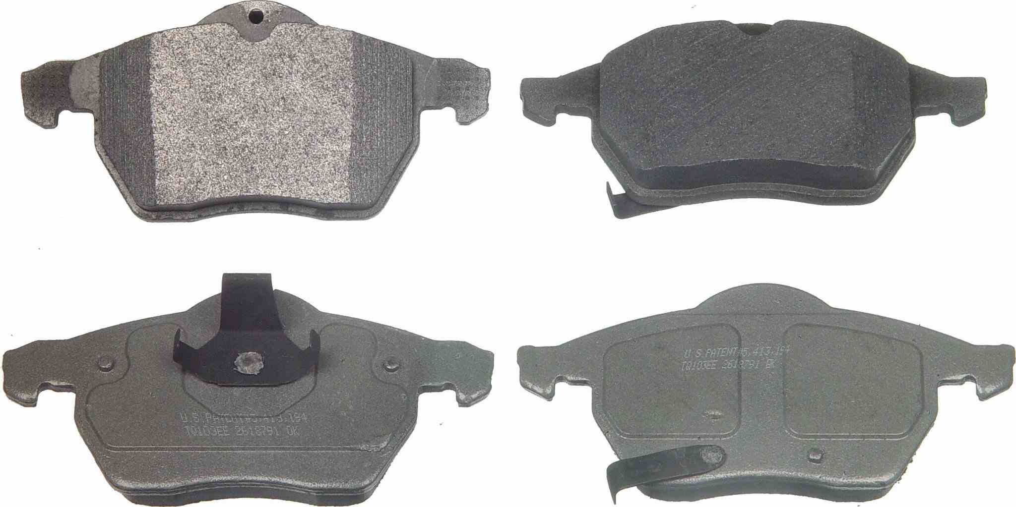 Wagner Brake Disc Brake Pad Set  top view frsport MX819