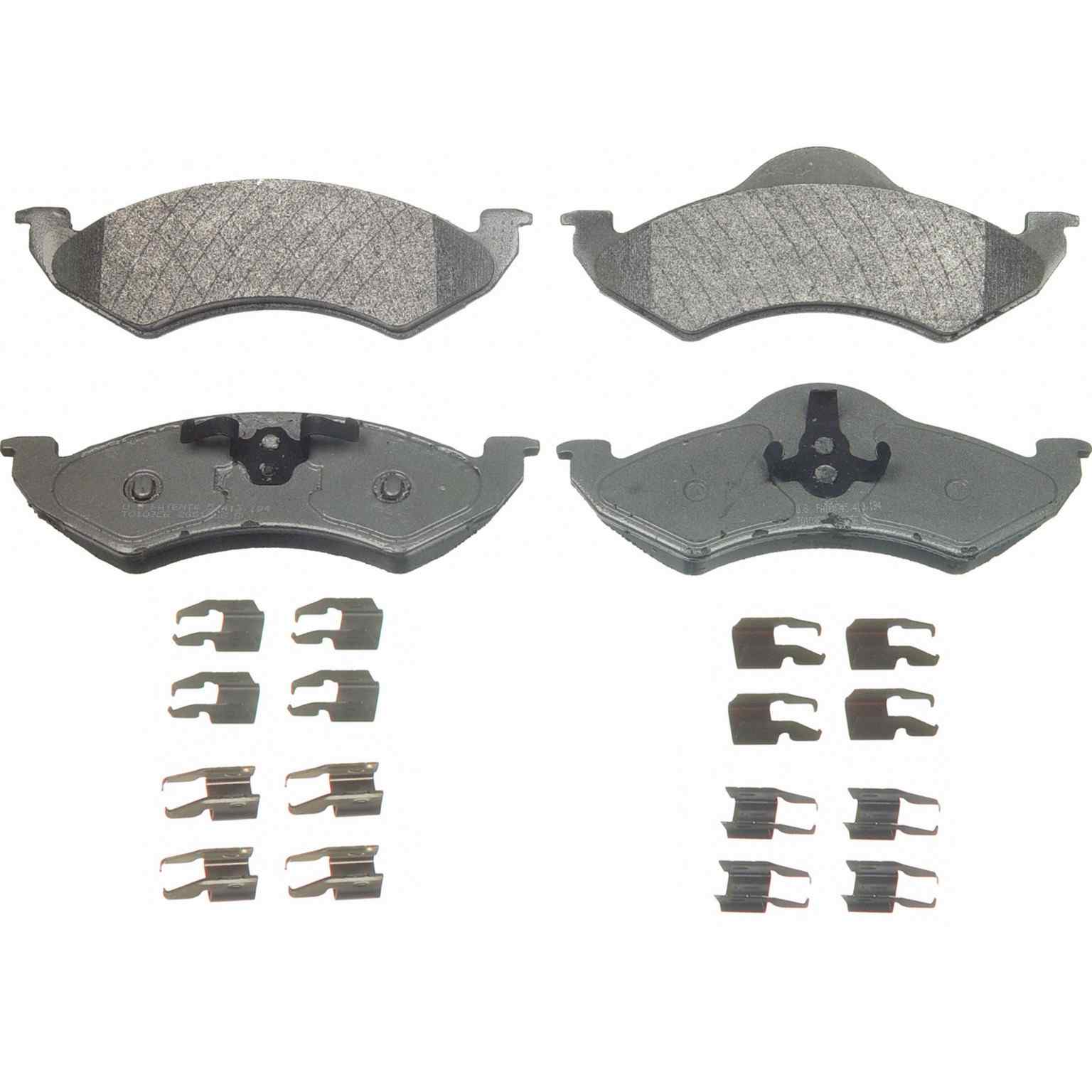 wagner brake disc brake pad set  frsport mx820