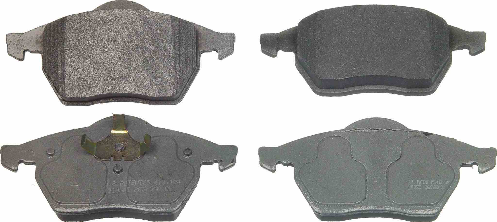 Wagner Brake Disc Brake Pad Set  top view frsport MX836