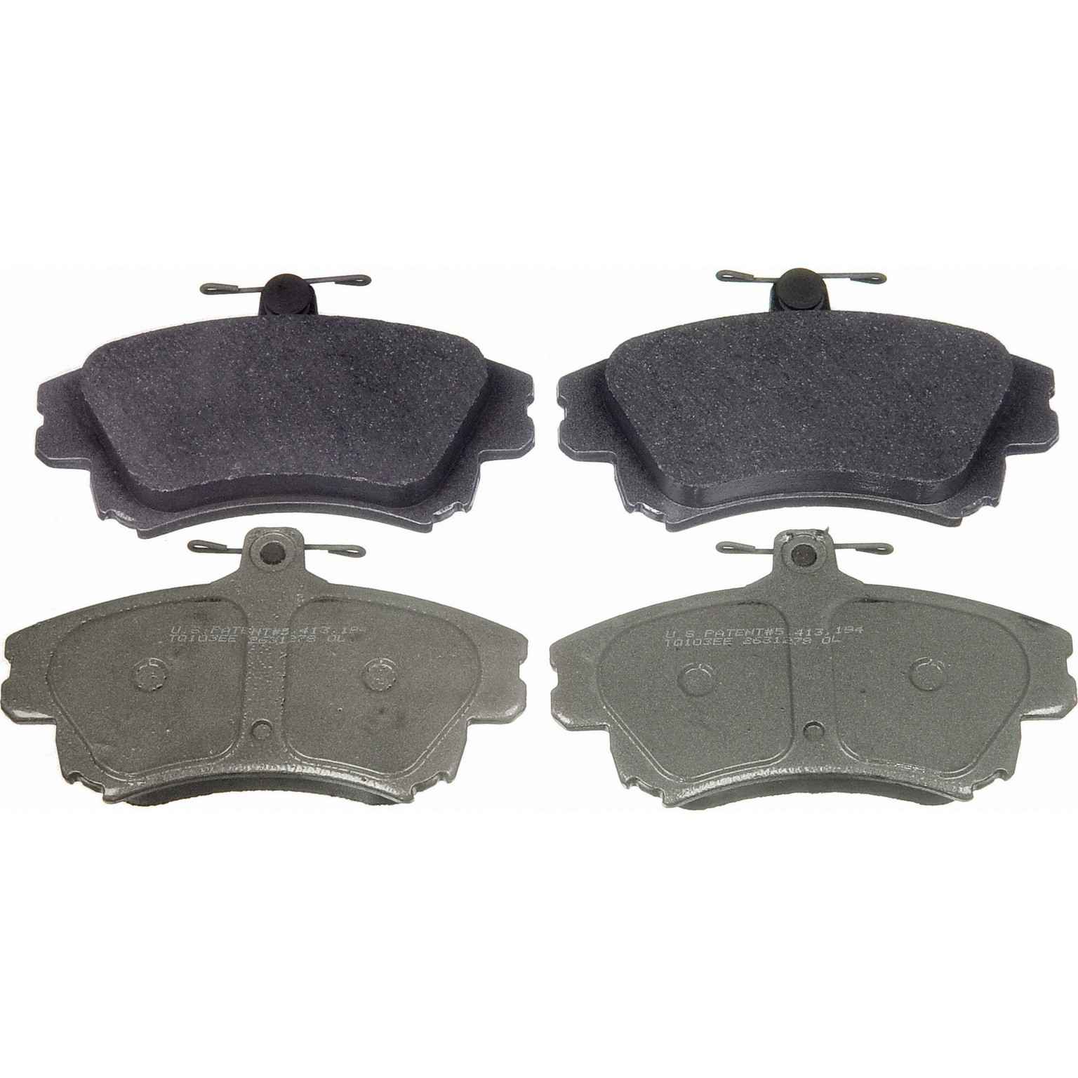 wagner brake disc brake pad set  frsport mx837