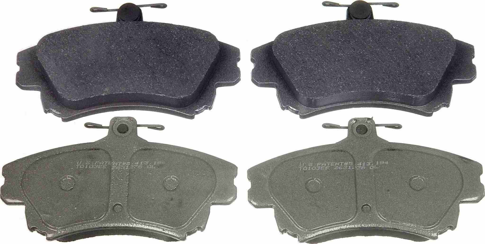 Wagner Brake Disc Brake Pad Set  top view frsport MX837