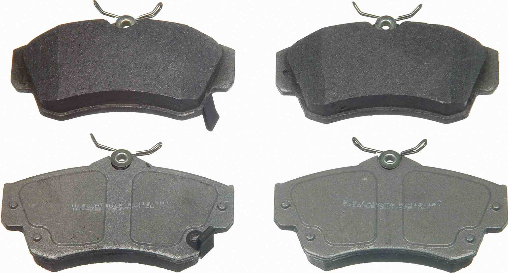 Wagner Brake Disc Brake Pad Set  top view frsport MX841