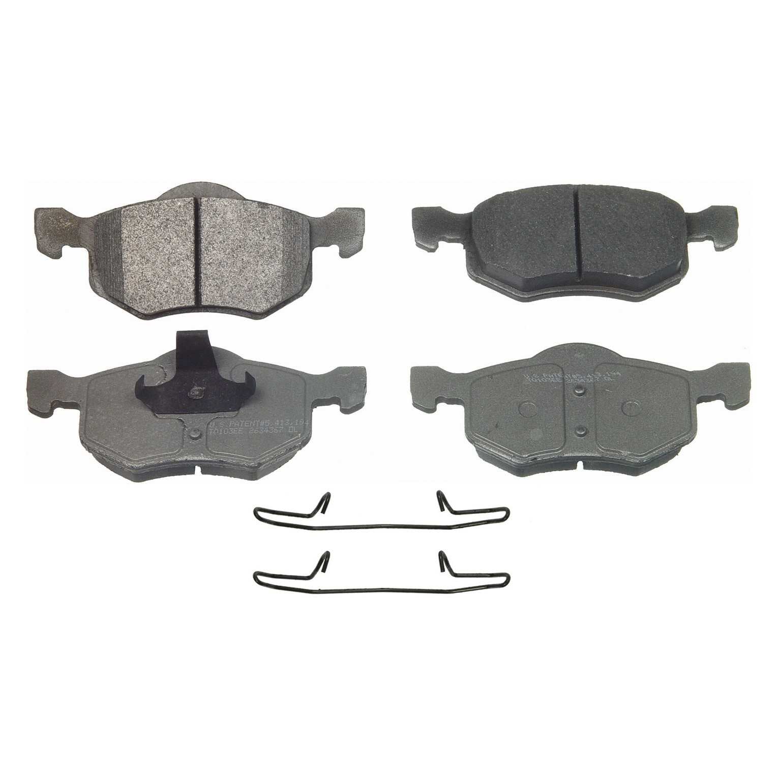 wagner brake disc brake pad set  frsport mx843