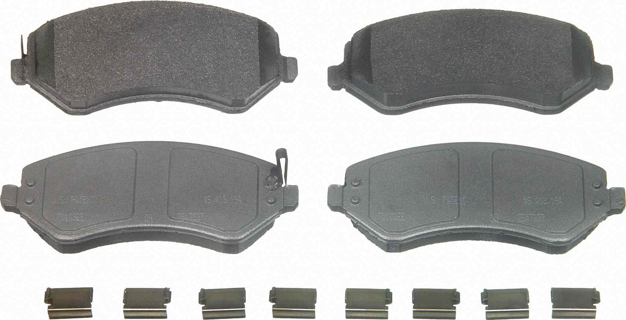 Wagner Brake Disc Brake Pad Set  top view frsport MX856