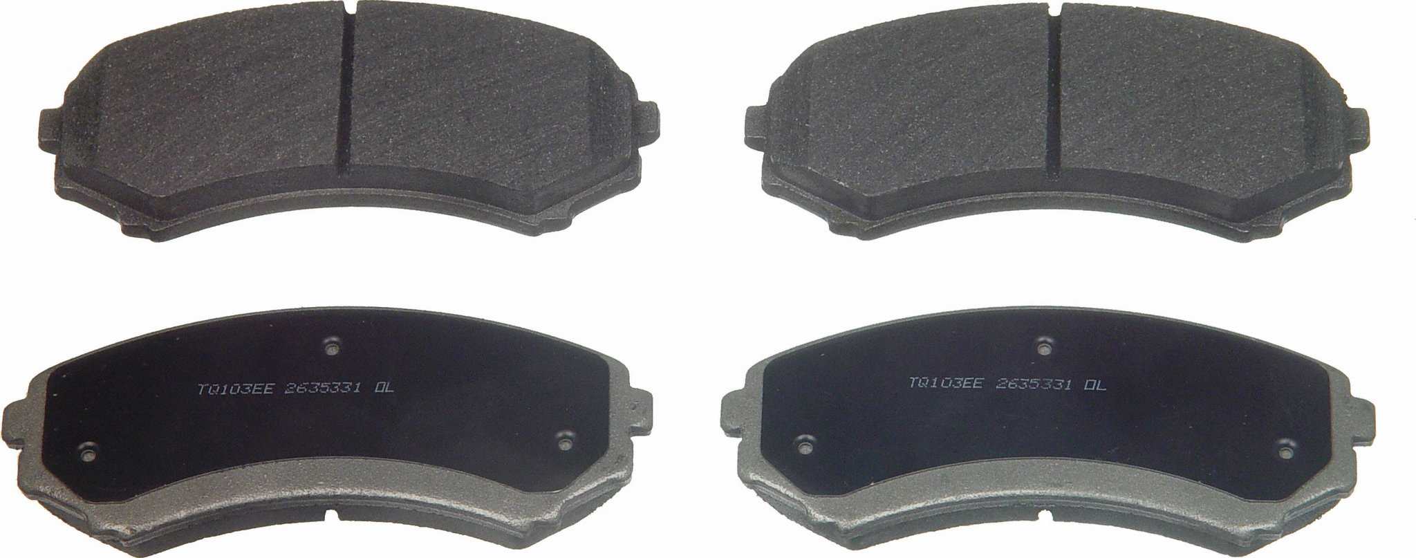 Wagner Brake Disc Brake Pad Set  top view frsport MX867