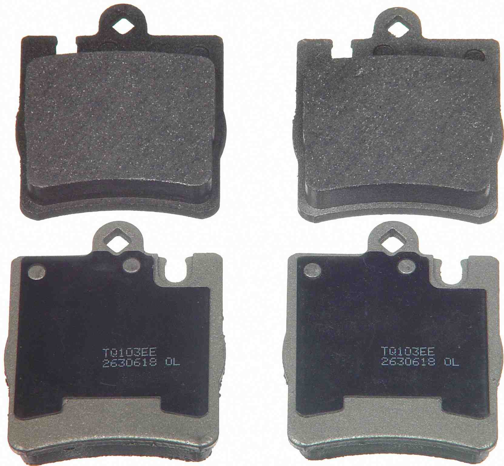 Wagner Brake Disc Brake Pad Set  top view frsport MX876