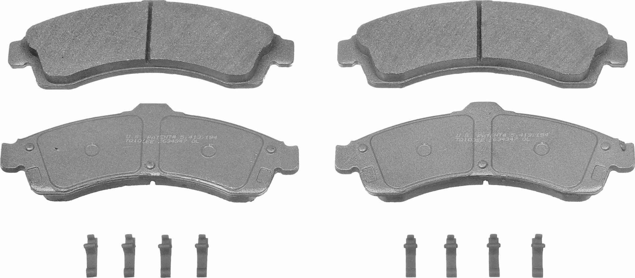 Wagner Brake Disc Brake Pad Set  top view frsport MX882