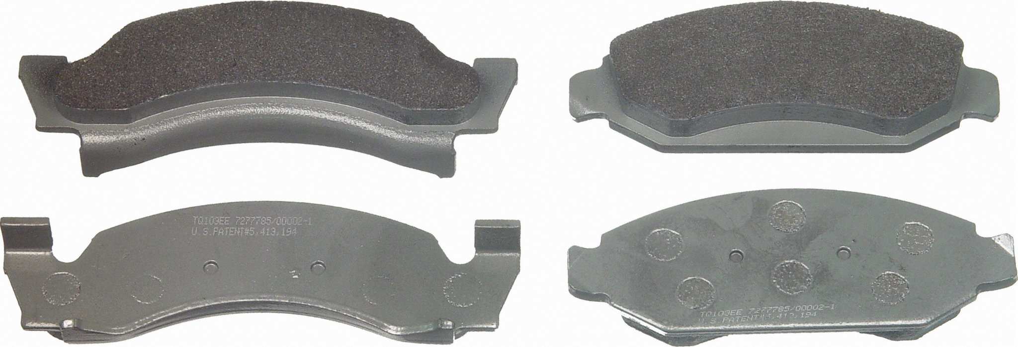 Wagner Brake Disc Brake Pad Set  top view frsport MX92