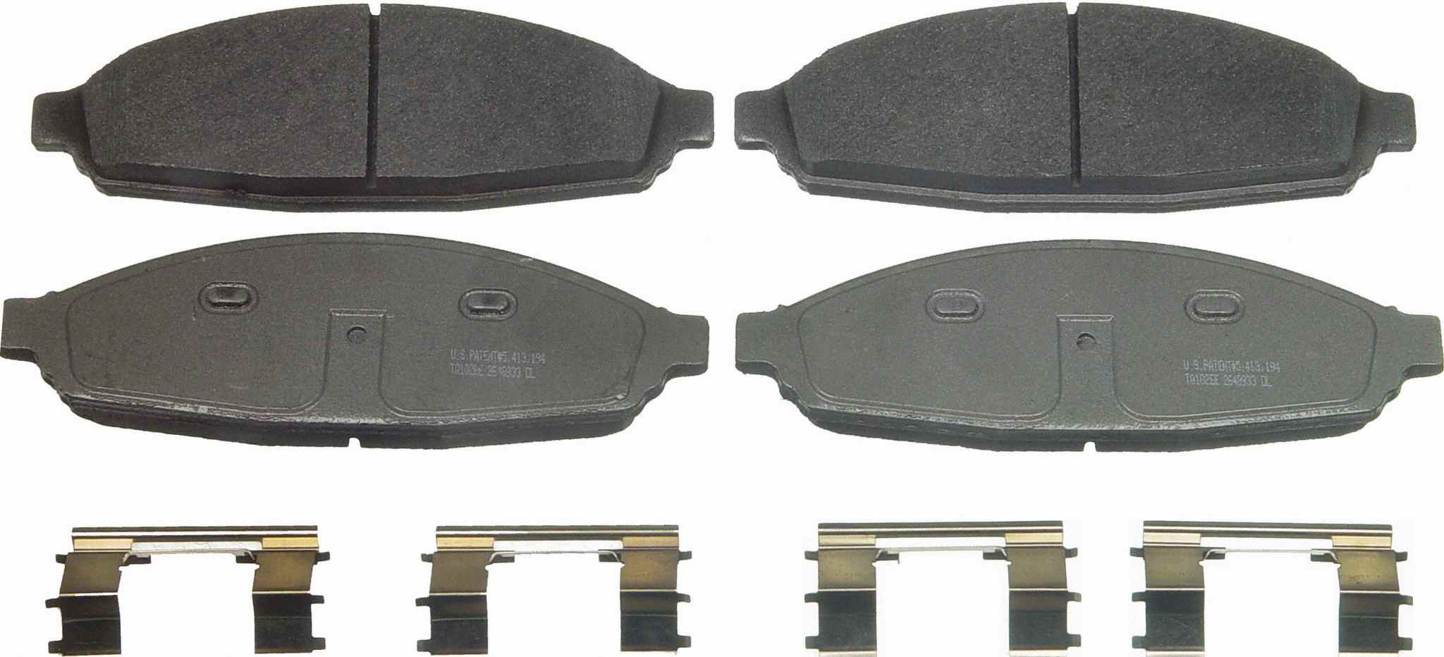 Wagner Brake Disc Brake Pad Set  top view frsport MX931