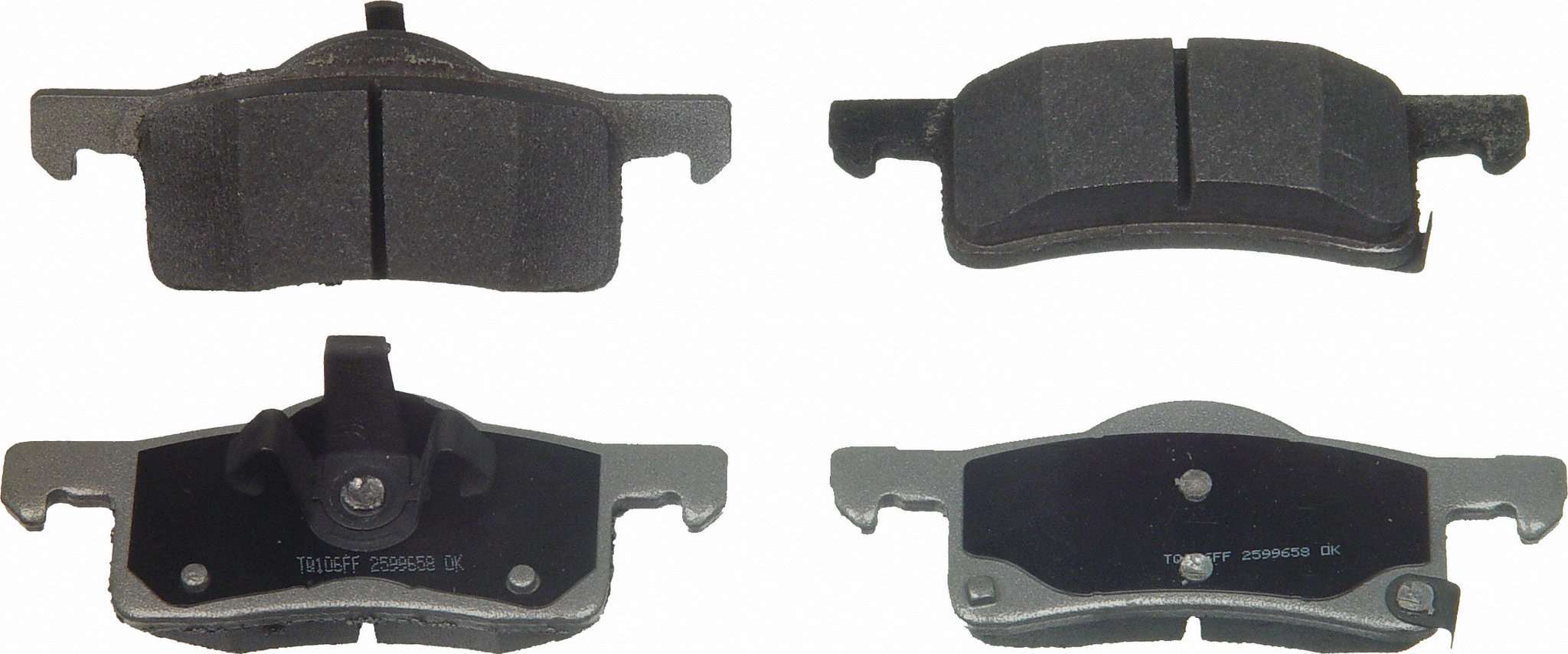 Wagner Brake Disc Brake Pad Set  top view frsport MX935