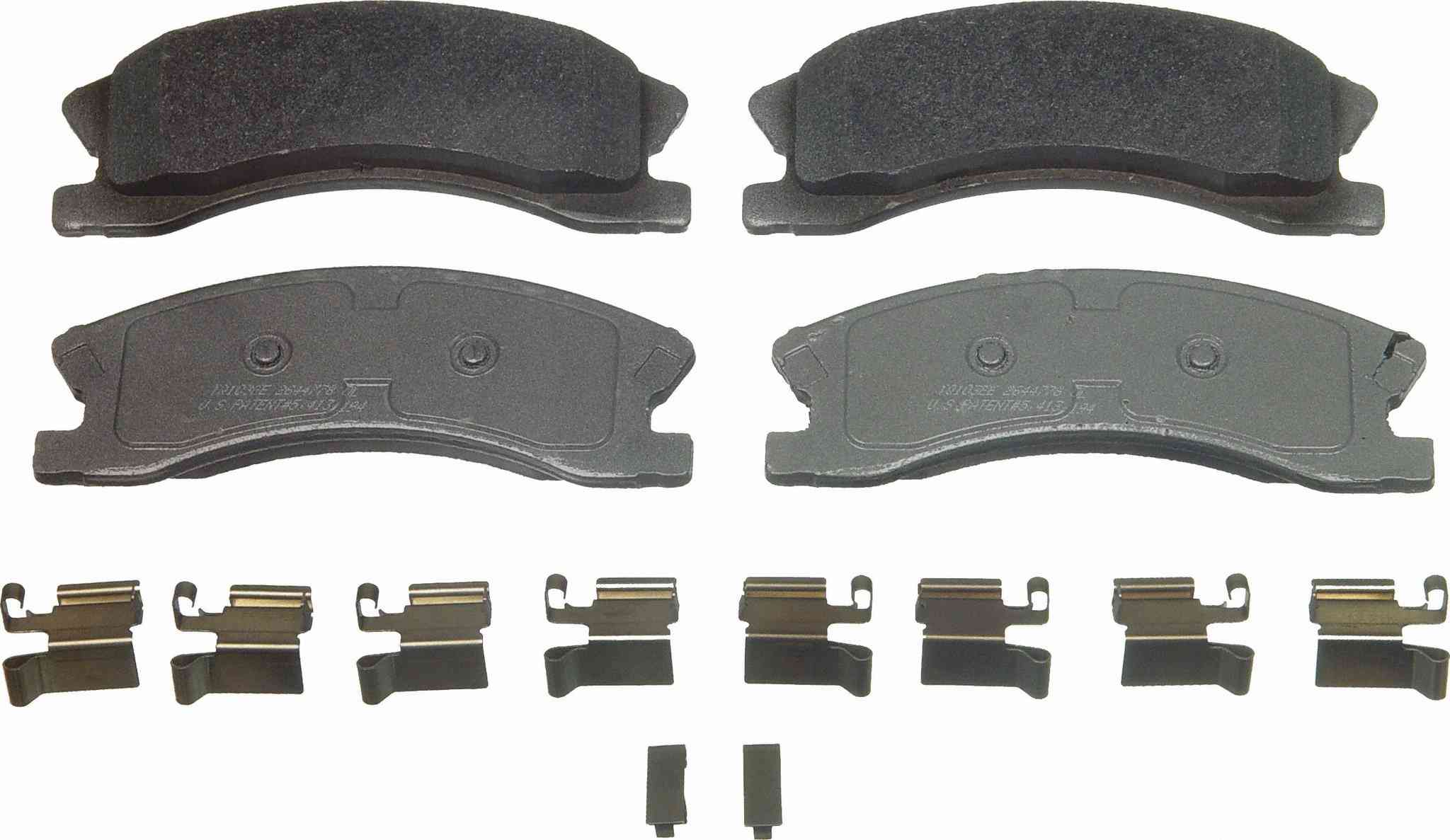 Wagner Brake Disc Brake Pad Set  top view frsport MX945