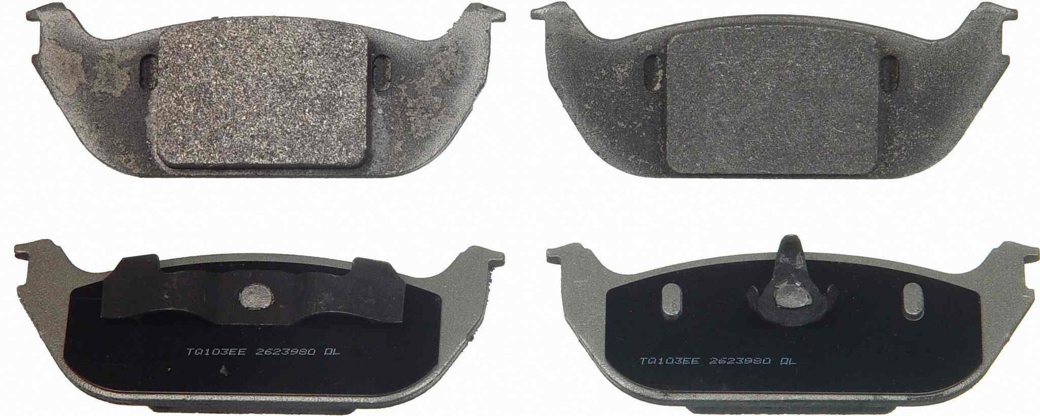 Wagner Brake Disc Brake Pad Set  top view frsport MX952