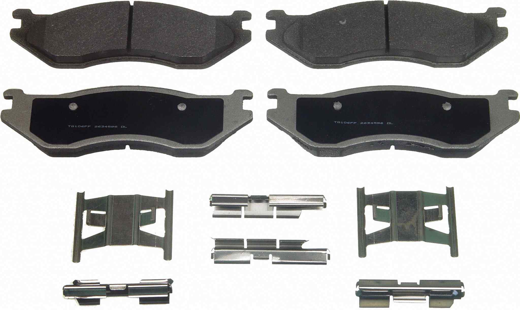 Wagner Brake Disc Brake Pad Set  top view frsport MX966B